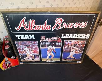 1992 Atlanta Braves 'Team Leaders' Starline Poster