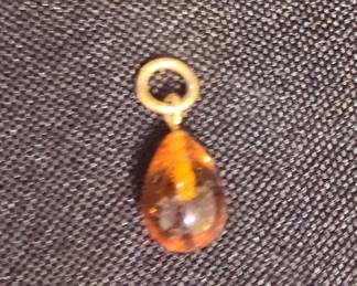 Baltic Amber Teardrop Pendant