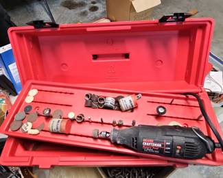 Vintage Sears Craftsman 572.610530 2-Speed Rotary Tool Kit