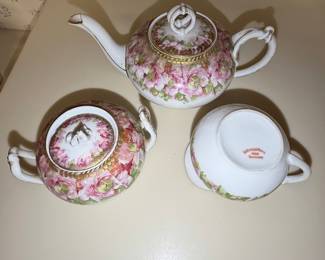Hohenzollern China Germany Floral Tea Service