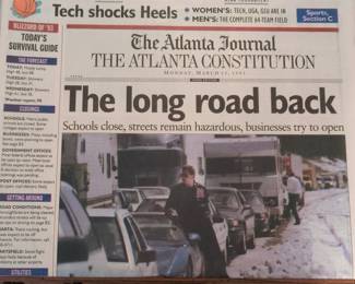 The Atlanta Journal-Constitution Newspaper, March 15, 1993