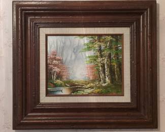 Vintage Landscape Oil Painting Signed Richard Schiller