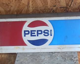 Vintage Pepsi Cola Metal Advertising Sign