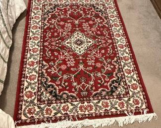 Persian-Style Floral Medallion Area Rug