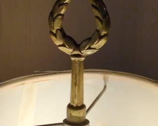 Frederick Cooper Black and Gold Column Table Lamp