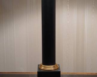 Frederick Cooper Black and Gold Column Table Lamp