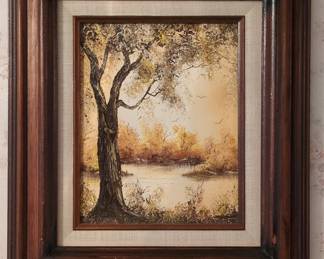Decorative Landscape Oil Painting Signed 'Masters'