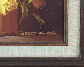Robert Cox Floral Still Life Oil Painting