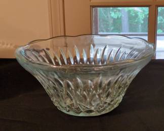 Pasari Indonesia Pressed Glass Punch Bowl