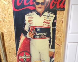 Dale Earnhardt Sr. Coca-Cola Vending Machine Front Panel