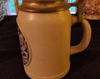 Vintage Gerz Bayern Coat of Arms Stoneware Beer Stein