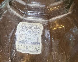Vintage Jack Daniel's Old No. 7 Half-Gallon Glass Decanter