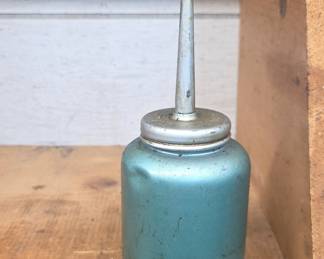 Vintage Eagle Blue Oil Can