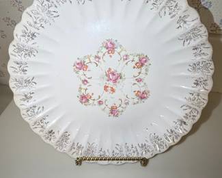 Franklinware Ivory 57X-264 Floral Serving Platter