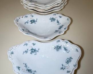 W.H. Grindley 'Teresa' Pattern Scalloped Serving Dishes