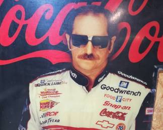 Dale Earnhardt Sr. Coca-Cola Vending Machine Front Panel