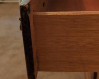 Sumter Cabinet Company Solid Oak Triple Dresser with Mirror