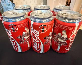 1995 Atlanta Braves World Champions Commemorative Coca-Cola Cans