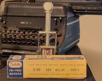 Vintage Justrite PM-1 Price Marker with Original Box