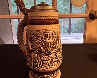 Vintage Avon "Cattle Drive" Beer Stein, Made in Brazil