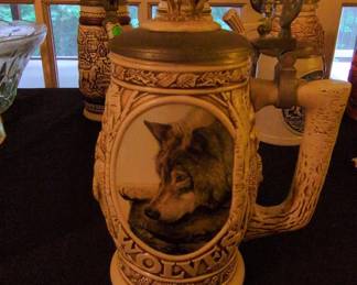 Avon 'Tribute to the North American Wolf' Beer Stein
