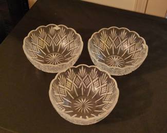 Shannon Crystal by Godinger "Designs of Ireland" Scalloped Bowls