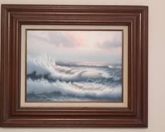 L. Willard Seascape Oil Painting