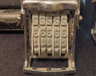 Vintage Garvey King Size Numbering Stamp Machine