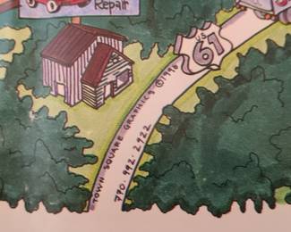 1996 Paulding County, GA Pictorial Map by Town Square Graphics