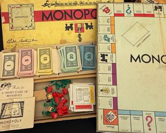 Vintage Parker Brothers Monopoly Popular Edition (1946-1954)