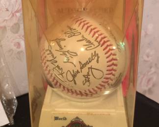 1995 Atlanta Braves World Series Champions Commemorative Baseball with Facsimile Signatures