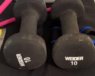 Weider 10 lb Neoprene Dumbbells (Pair)