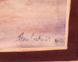 Ann Cockerill Signed Watercolor Print of Lost Mountain Store