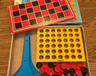 Vintage 1970s Milton Bradley Connect Four - Complete with original box