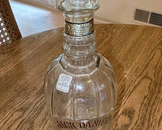 Vintage Jack Daniel's Old No. 7 Half-Gallon Glass Decanter