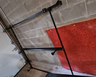 Universal Adjustable Metal Bed Frame with Casters