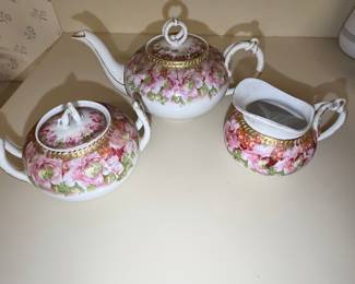 Hohenzollern China Germany Floral Tea Service