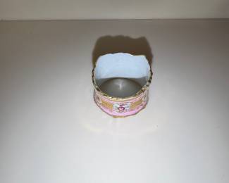 Vintage Porcelain Floral Napkin Ring