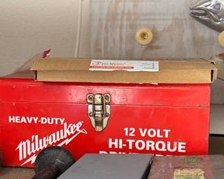 Vintage Milwaukee Volt HiTorque Metal Tool Box