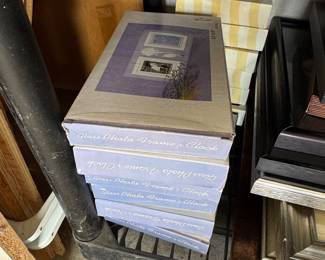 Glass Photo Frame and Clock Gift Set