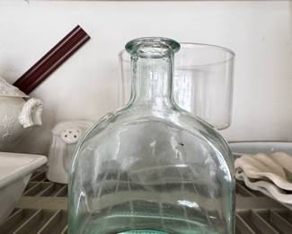 Antique Aqua Glass Pontil Bottle