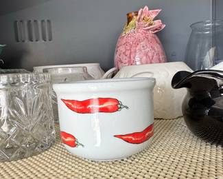 BIA Cordon Bleu Vintage Ceramic Chili Pepper Bowl