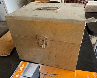 Vintage Fiberboard Industrial Storage Case