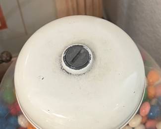VintageStyle White Gumball Machine third image