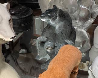 Inuit Soapstone Bear Carving