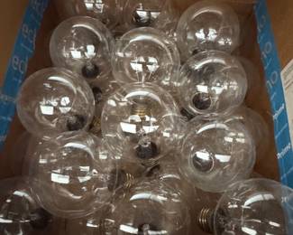 Assorted Clear Glass Globe Light Bulbs G or G
