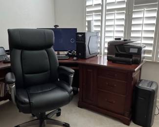 Big and Tall Executive Office Chair with Footrest