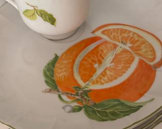 Vintage Mikasa Natural Beauty Marmalade Orange Fruit Cup and Saucer Set second image