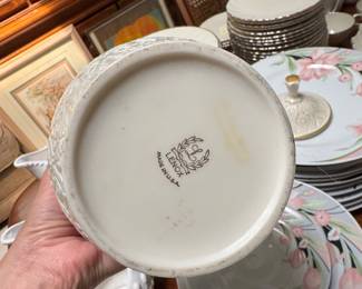 Lenox Kismet Embossed Lidded Sugar Bowl second image