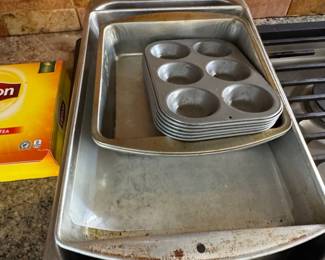 Vintage Mirro Aluminum Muffin Pan Lot